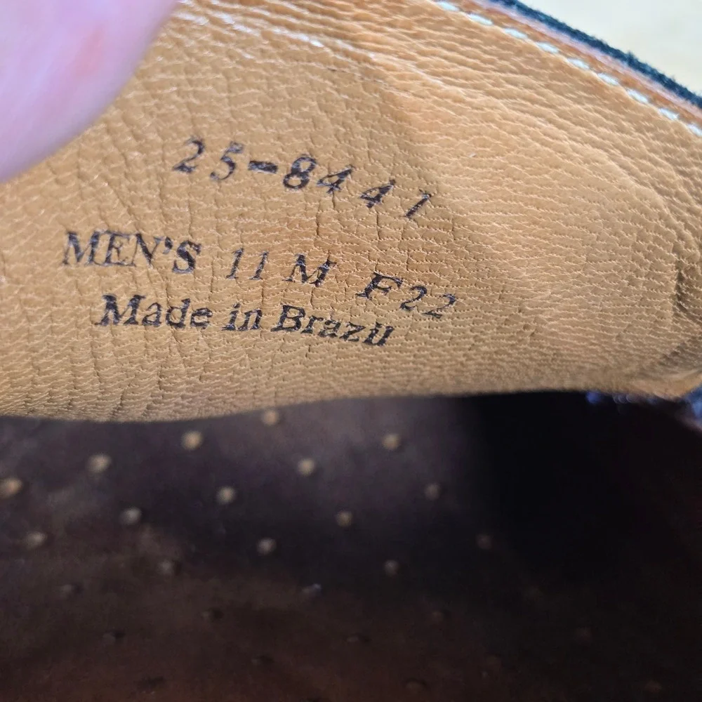 Johnston & Murphy McGuffey Loafer Black Leather Sheepskin Slip On Size 11 M Men‎